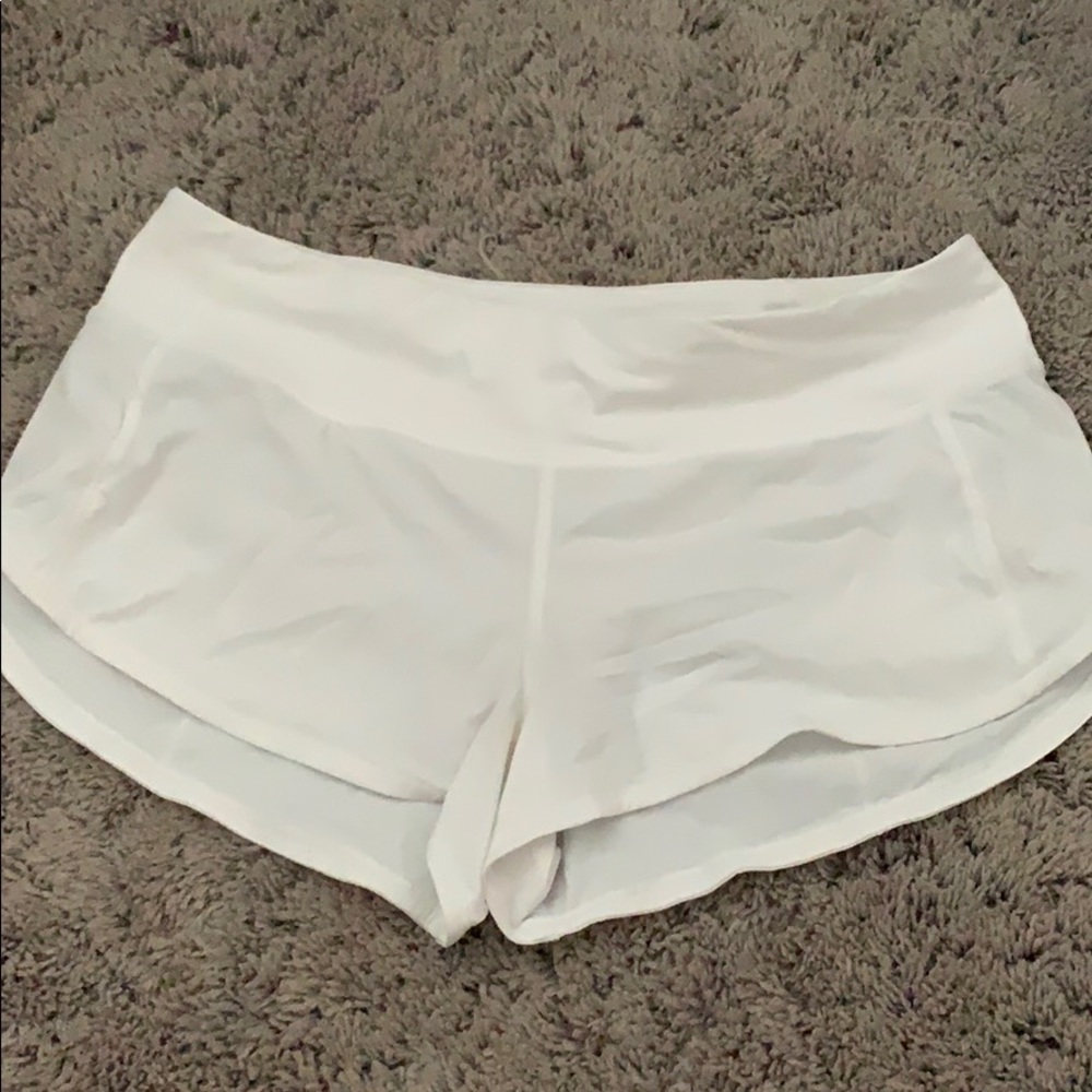 White Lululemon Shorts